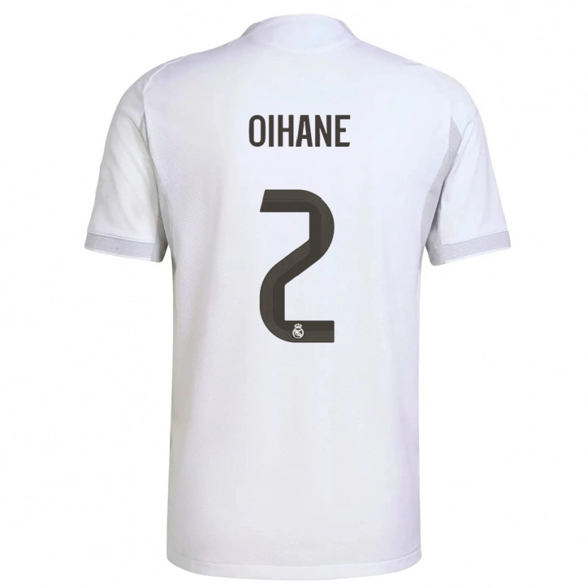 Danxen Dames Oihane Hernández #2 Wit Geel Thuisshirt Thuistenue 2025/26 T-Shirt