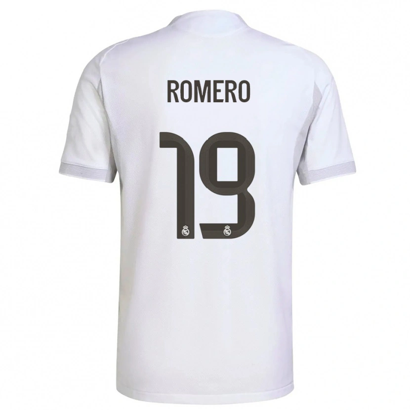 Danxen Dames Alfonso Romero #19 Wit Geel Thuisshirt Thuistenue 2025/26 T-Shirt