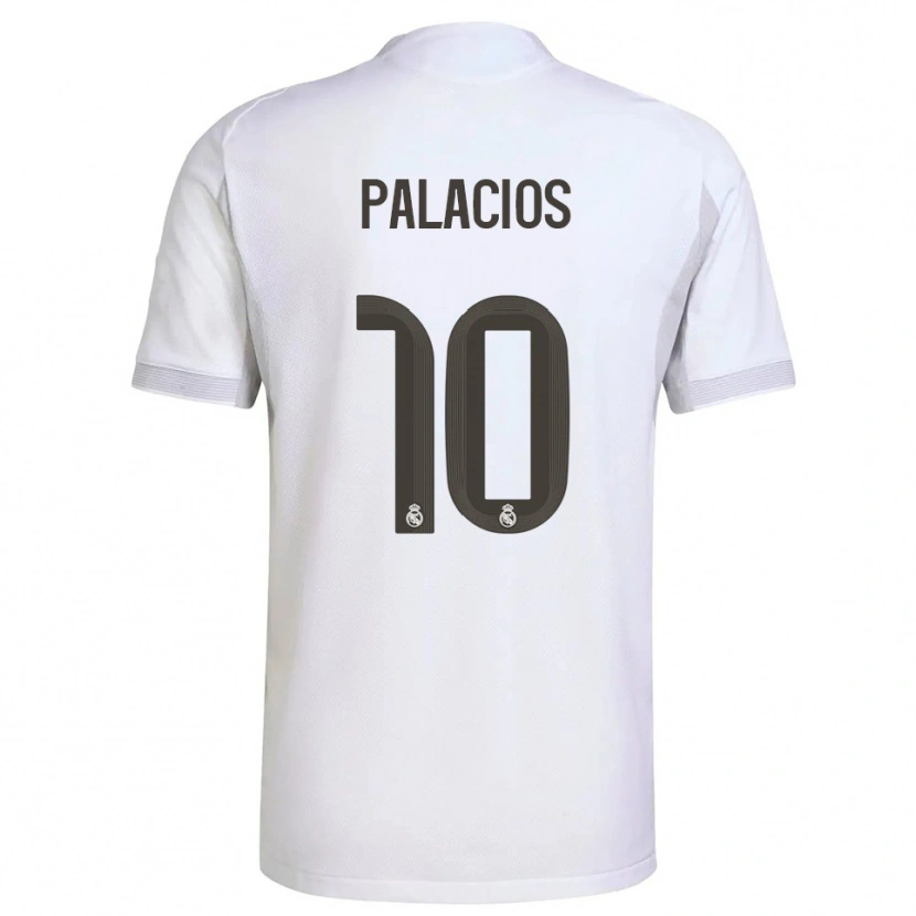 Danxen Dames César Palacios #10 Wit Geel Thuisshirt Thuistenue 2025/26 T-Shirt