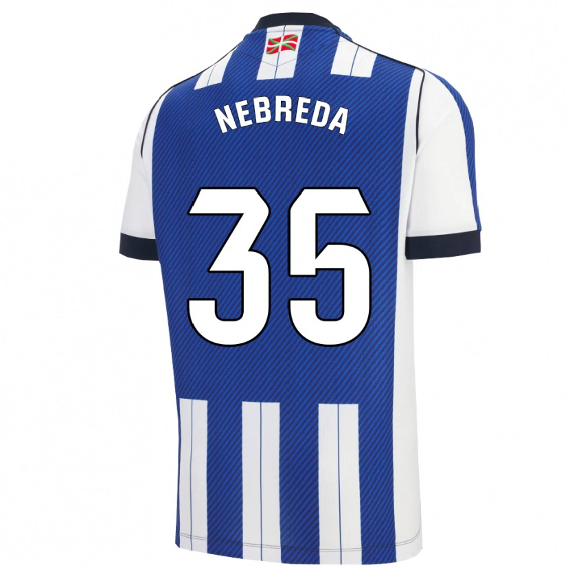 Danxen Dames Eloy Nebreda #35 Blauw Wit Thuisshirt Thuistenue 2025/26 T-Shirt
