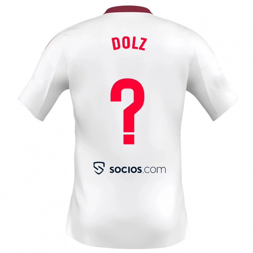 Danxen Dames Marc Dolz #0 Wit Rood Thuisshirt Thuistenue 2025/26 T-Shirt