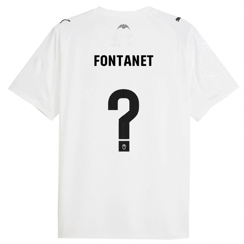 Danxen Dames Joel Fontanet #0 Wit Zwart Thuisshirt Thuistenue 2025/26 T-Shirt