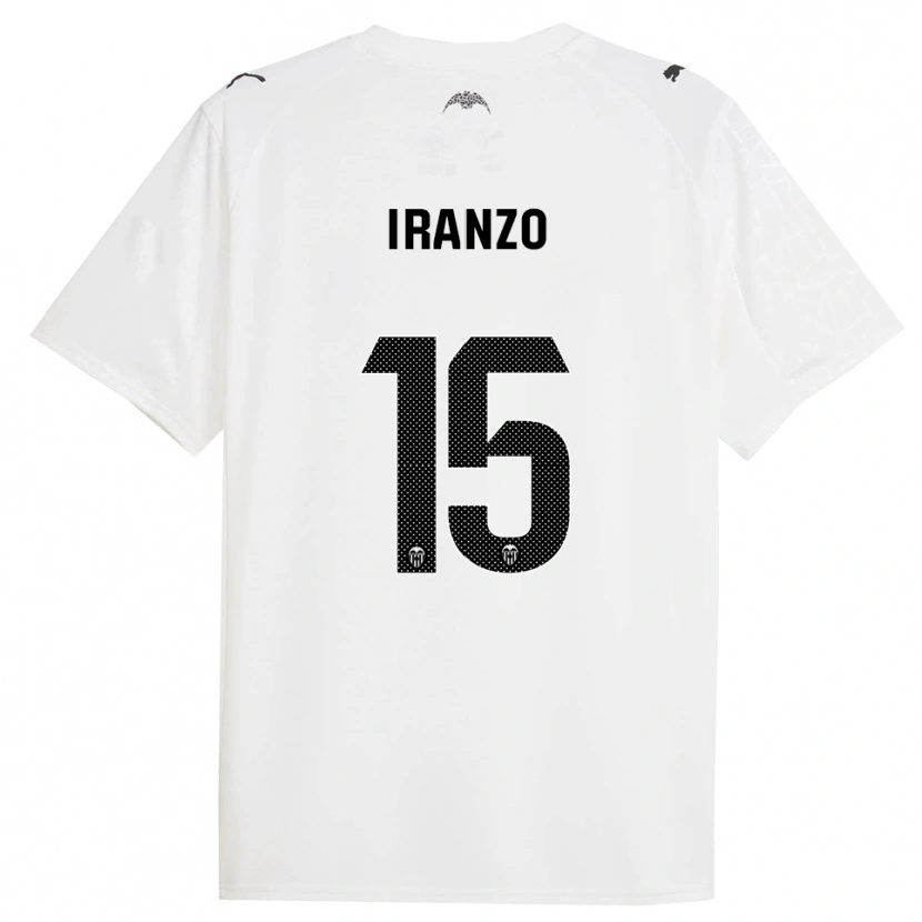 Danxen Dames Rubén Iranzo #15 Wit Zwart Thuisshirt Thuistenue 2025/26 T-Shirt