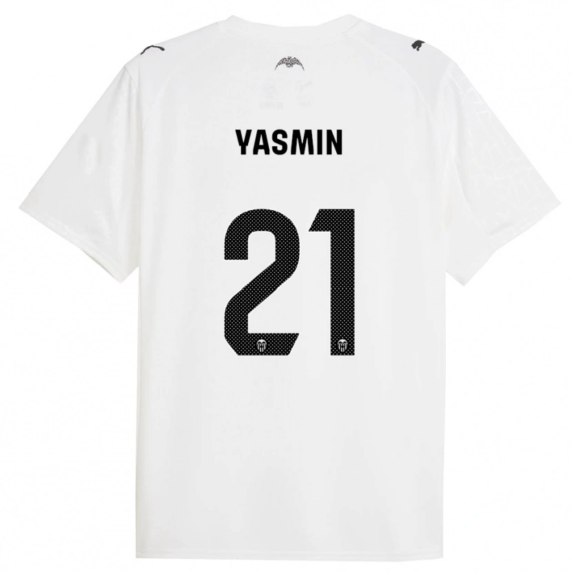 Danxen Dames Yasmin Katie Mrabet Slack #21 Wit Zwart Thuisshirt Thuistenue 2025/26 T-Shirt