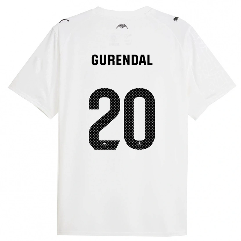 Danxen Dames Alexander Gurendal #20 Wit Zwart Thuisshirt Thuistenue 2025/26 T-Shirt
