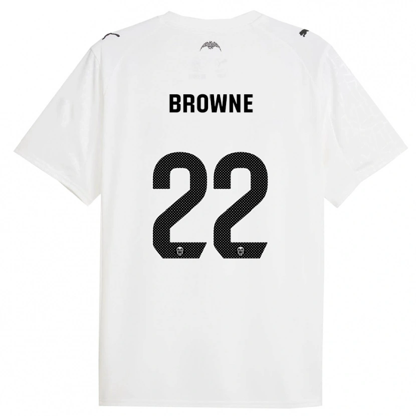 Danxen Dames Phoenetia Browne #22 Wit Zwart Thuisshirt Thuistenue 2025/26 T-Shirt
