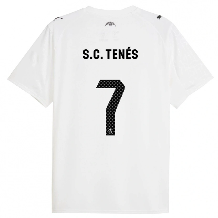 Danxen Dames Sergi Canós #7 Wit Zwart Thuisshirt Thuistenue 2025/26 T-Shirt
