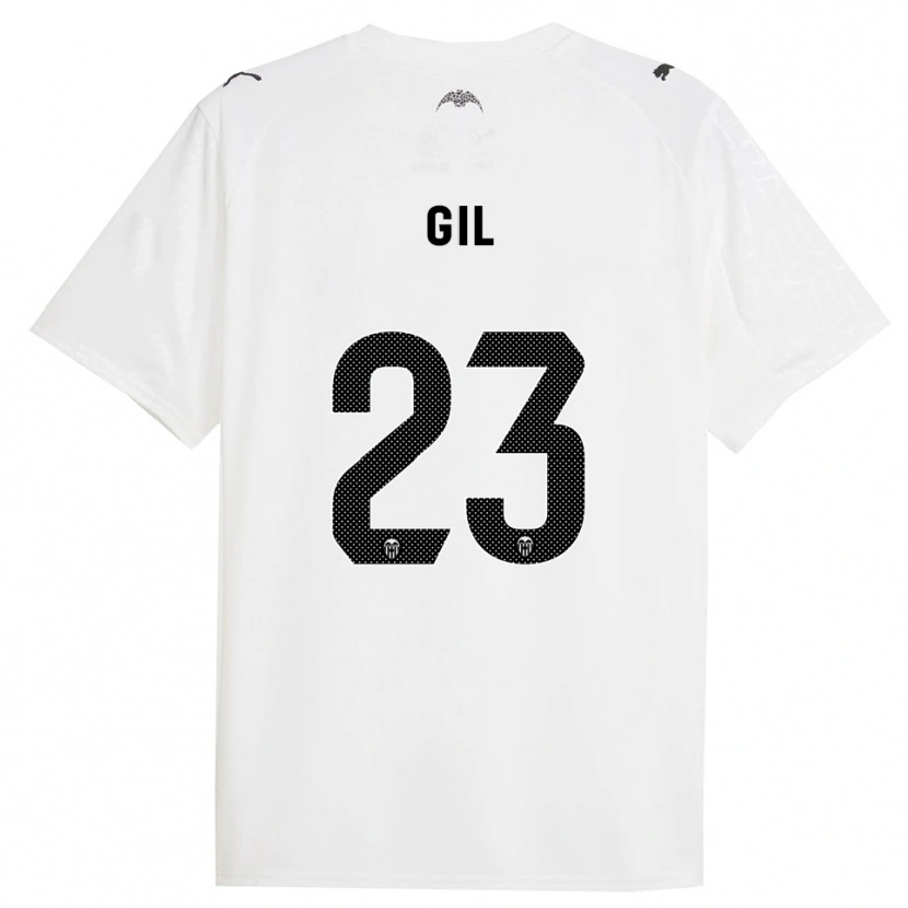 Danxen Dames Elena Gil #23 Wit Zwart Thuisshirt Thuistenue 2025/26 T-Shirt