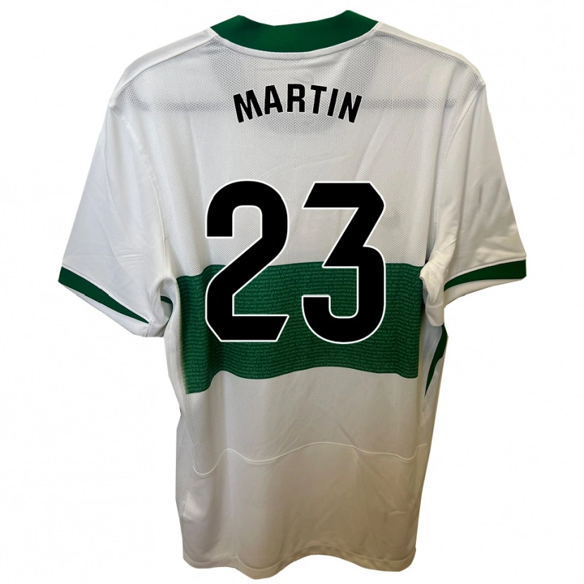 Danxen Dames Carlos Martin #23 Wit Groen Thuisshirt Thuistenue 2025/26 T-Shirt