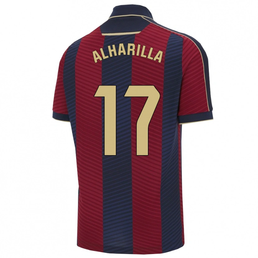 Danxen Dames María Alharilla #17 Rood Marineblauw Thuisshirt Thuistenue 2025/26 T-Shirt