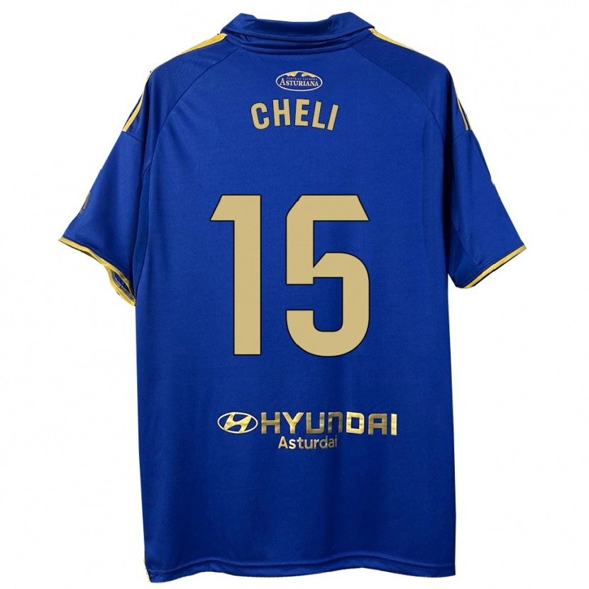 Danxen Dames Cheli #15 Blauw Goud Thuisshirt Thuistenue 2025/26 T-Shirt