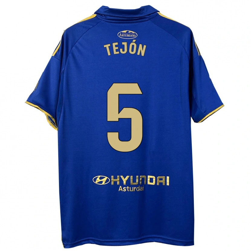 Danxen Dames Diego Tejón #5 Blauw Goud Thuisshirt Thuistenue 2025/26 T-Shirt