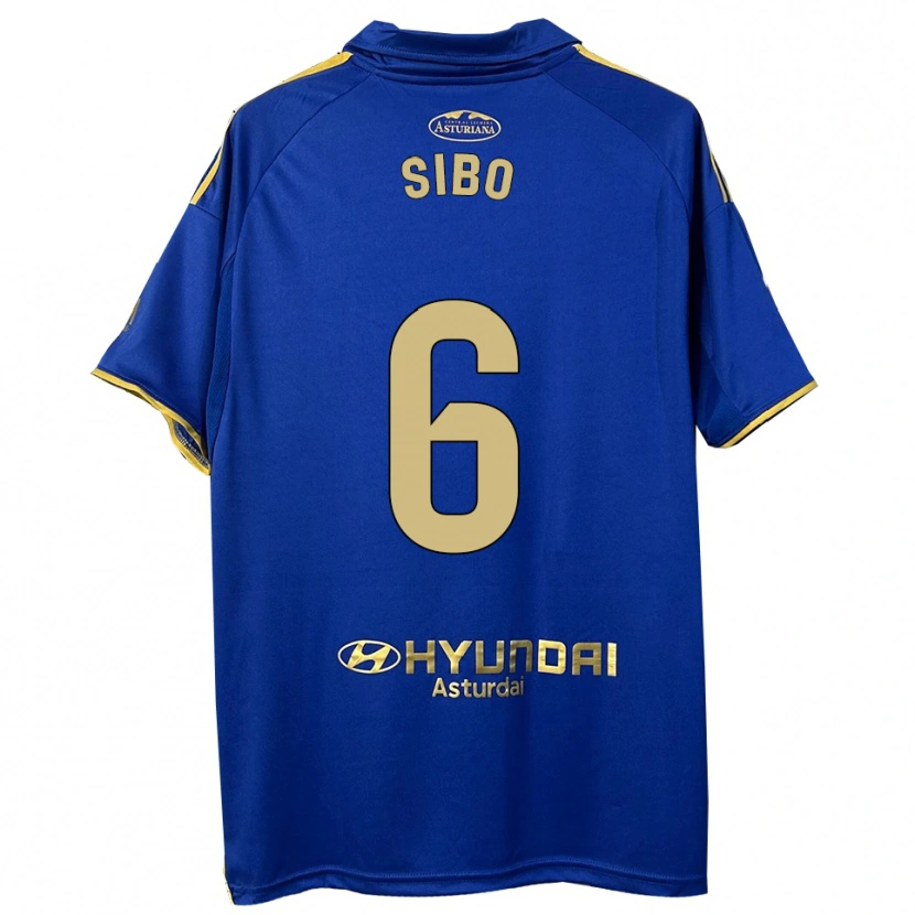 Danxen Dames Kwasi Sibo #6 Blauw Goud Thuisshirt Thuistenue 2025/26 T-Shirt