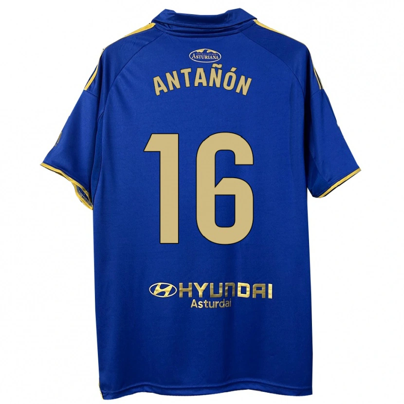 Danxen Dames Lucas Antañón #16 Blauw Goud Thuisshirt Thuistenue 2025/26 T-Shirt