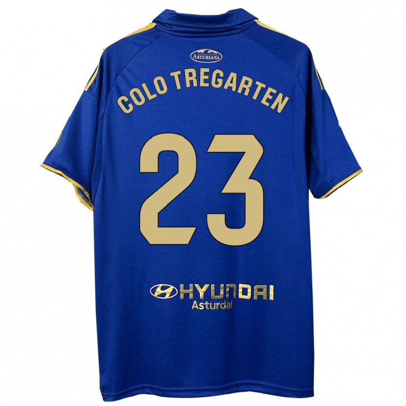 Danxen Dames Colo Tregarten #23 Blauw Goud Thuisshirt Thuistenue 2025/26 T-Shirt