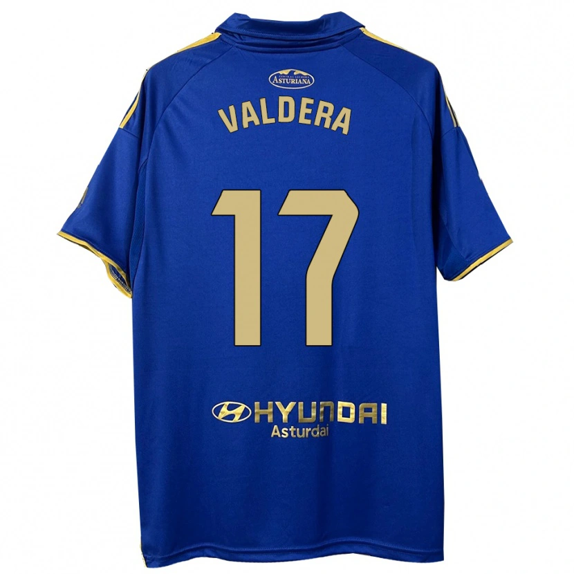 Danxen Dames Rubén Valdera #17 Blauw Goud Thuisshirt Thuistenue 2025/26 T-Shirt