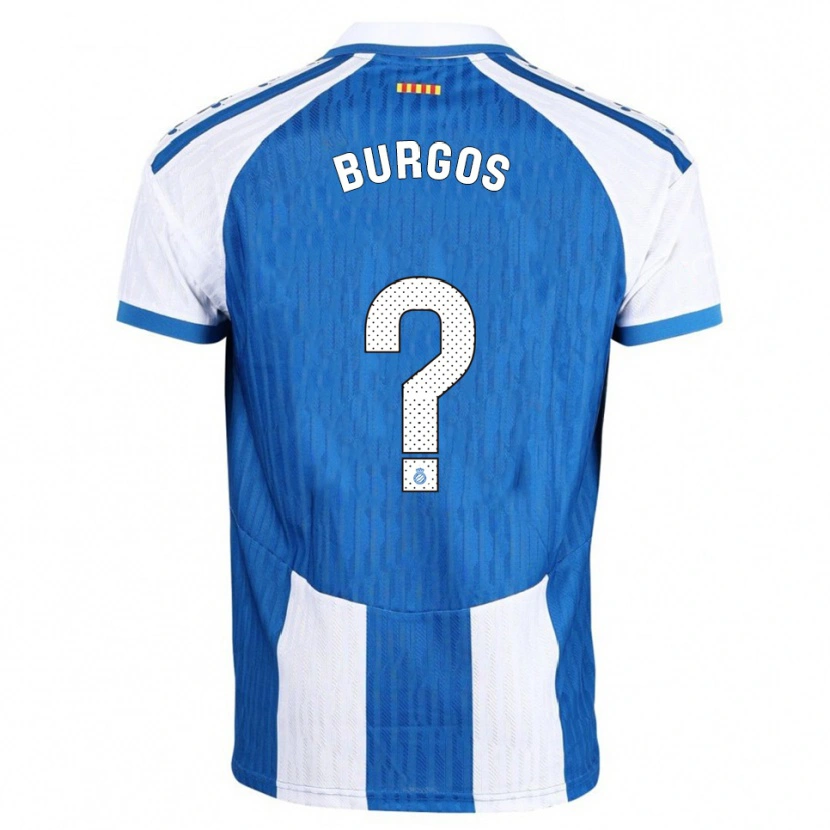 Danxen Dames Hugo Burgos #0 Blauw Wit Thuisshirt Thuistenue 2025/26 T-Shirt
