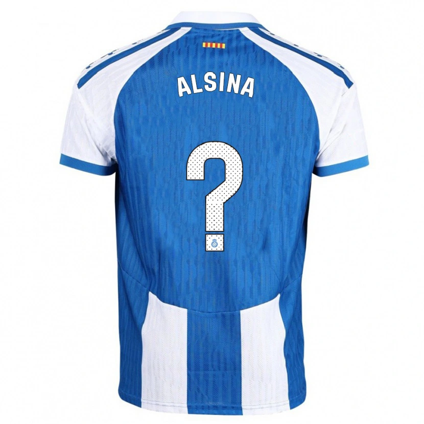 Danxen Dames Joel Alsina #0 Blauw Wit Thuisshirt Thuistenue 2025/26 T-Shirt