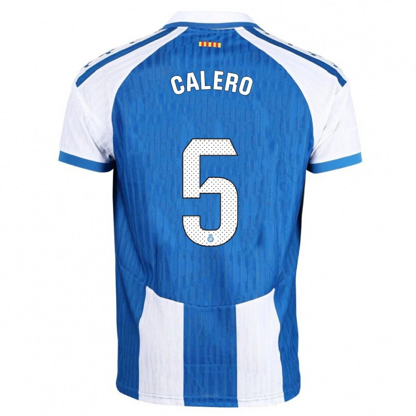 Danxen Dames Fernando Calero #5 Blauw Wit Thuisshirt Thuistenue 2025/26 T-Shirt
