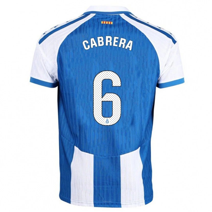 Danxen Dames Leandro Cabrera #6 Blauw Wit Thuisshirt Thuistenue 2025/26 T-Shirt