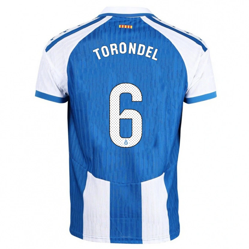 Danxen Dames Hugo Torondel #6 Blauw Wit Thuisshirt Thuistenue 2025/26 T-Shirt