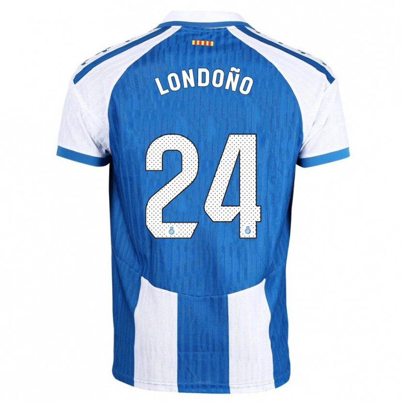 Danxen Dames Miguel Londoño #24 Blauw Wit Thuisshirt Thuistenue 2025/26 T-Shirt
