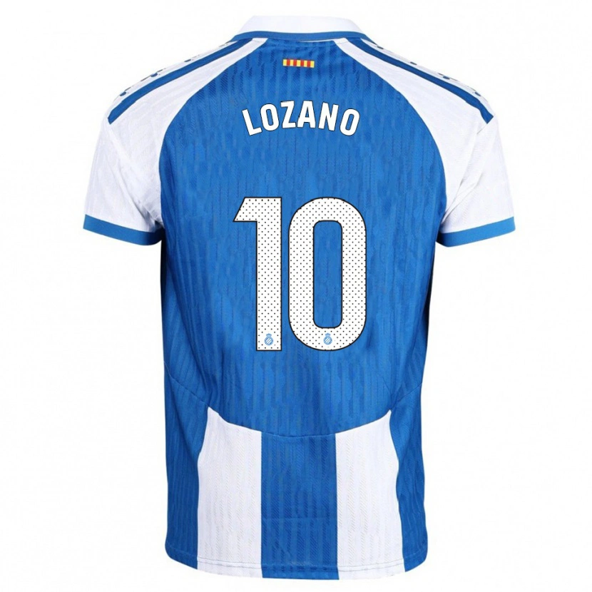 Danxen Dames Pol Lozano #10 Blauw Wit Thuisshirt Thuistenue 2025/26 T-Shirt