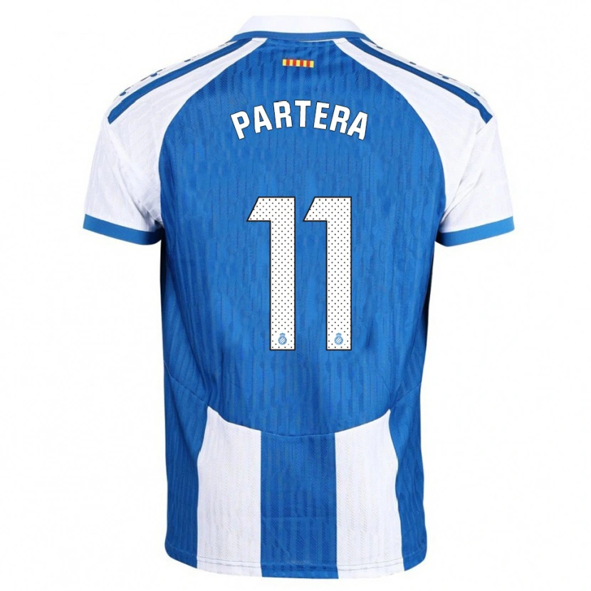 Danxen Dames Álex Partera #11 Blauw Wit Thuisshirt Thuistenue 2025/26 T-Shirt