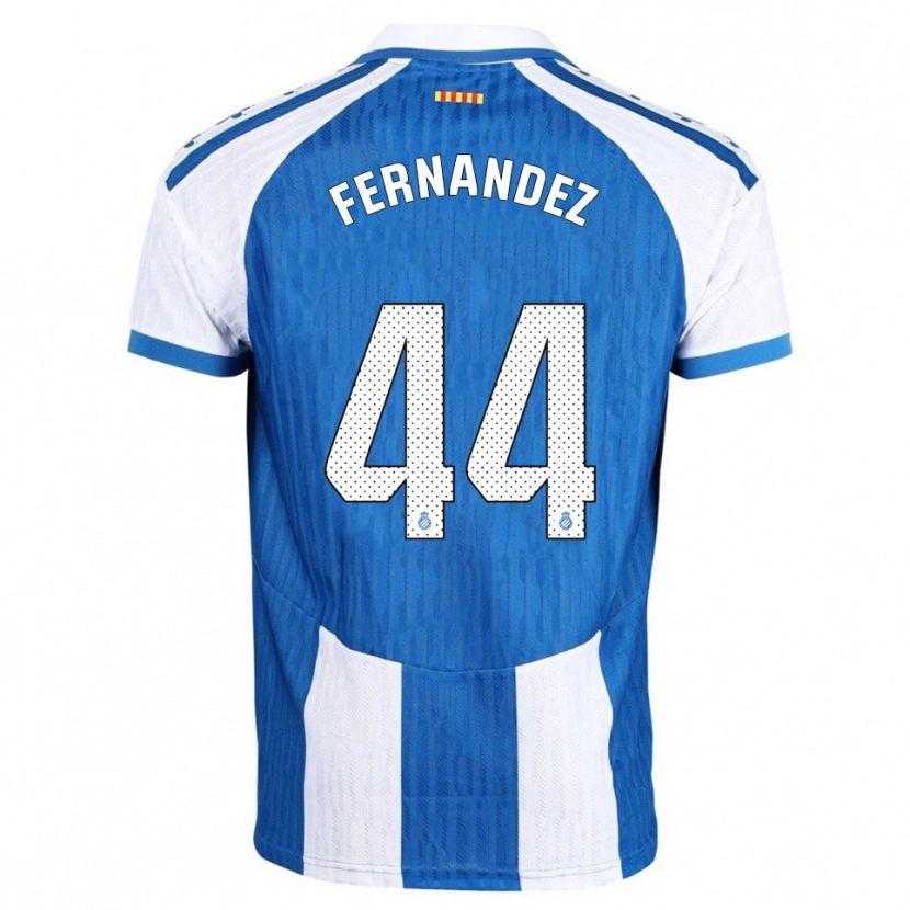 Danxen Dames Marcos Fernández #44 Blauw Wit Thuisshirt Thuistenue 2025/26 T-Shirt