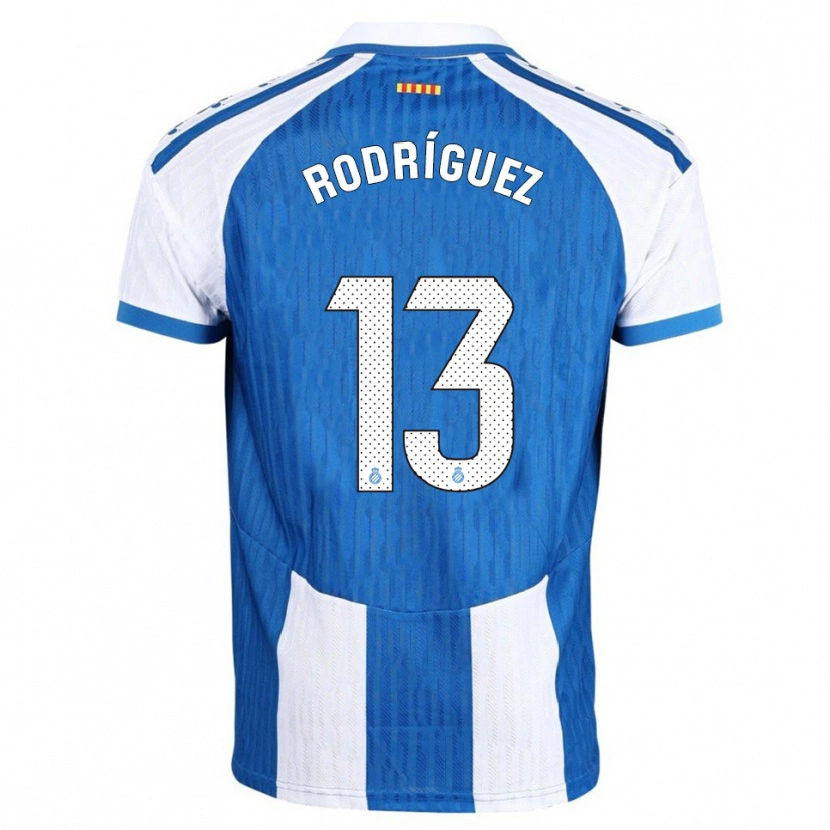 Danxen Dames Joel Rodríguez #13 Blauw Wit Thuisshirt Thuistenue 2025/26 T-Shirt