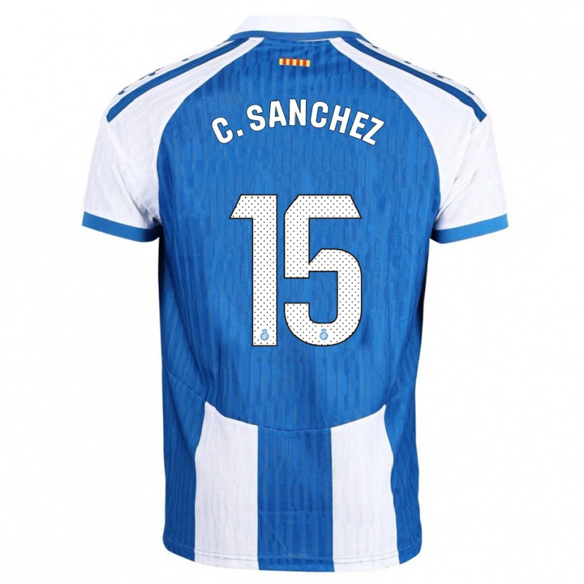 Danxen Dames Carlos Sánchez #15 Blauw Wit Thuisshirt Thuistenue 2025/26 T-Shirt