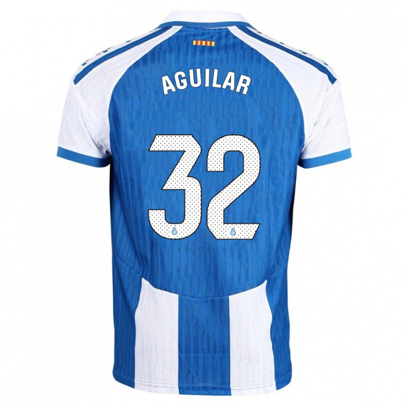Danxen Dames Rubén Aguilar #32 Blauw Wit Thuisshirt Thuistenue 2025/26 T-Shirt