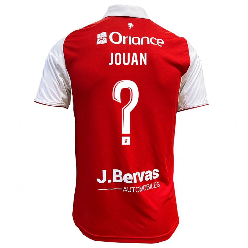 Danxen Dames Léonie Jouan #0 Rood Wit Thuisshirt Thuistenue 2025/26 T-Shirt