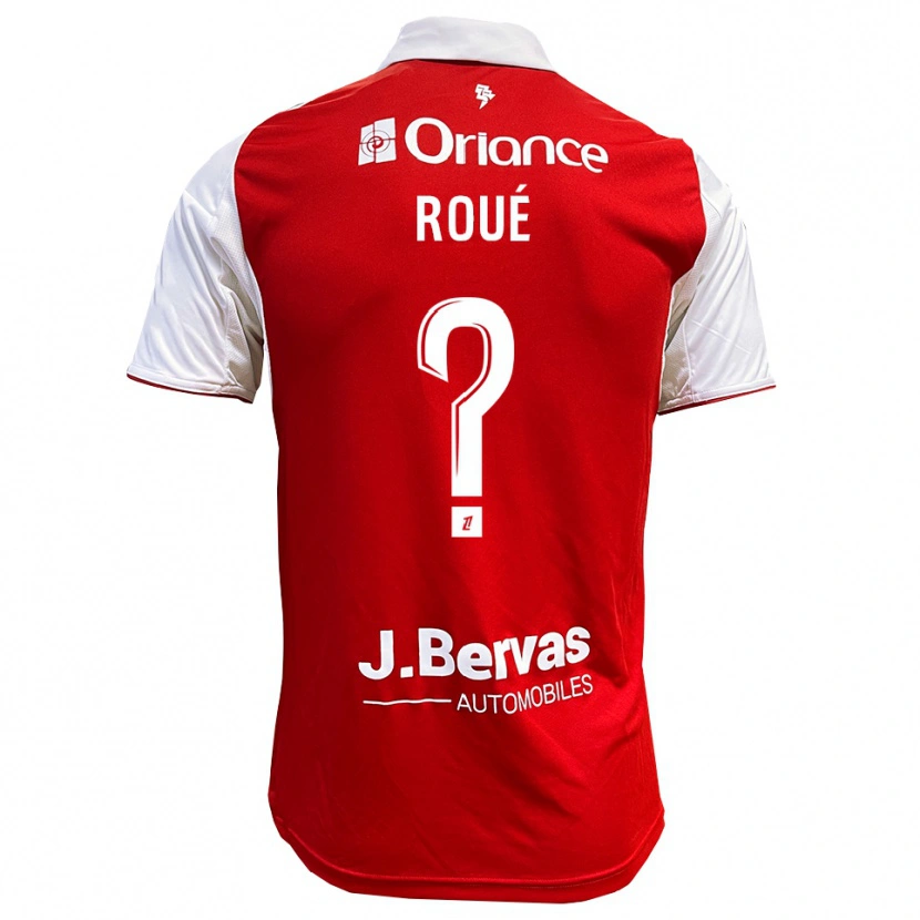 Danxen Dames Eugénie Roué #0 Rood Wit Thuisshirt Thuistenue 2025/26 T-Shirt