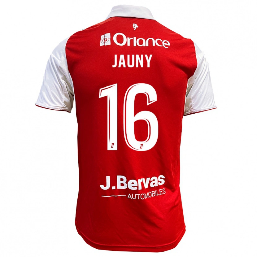 Danxen Dames Noah Jauny #16 Rood Wit Thuisshirt Thuistenue 2025/26 T-Shirt