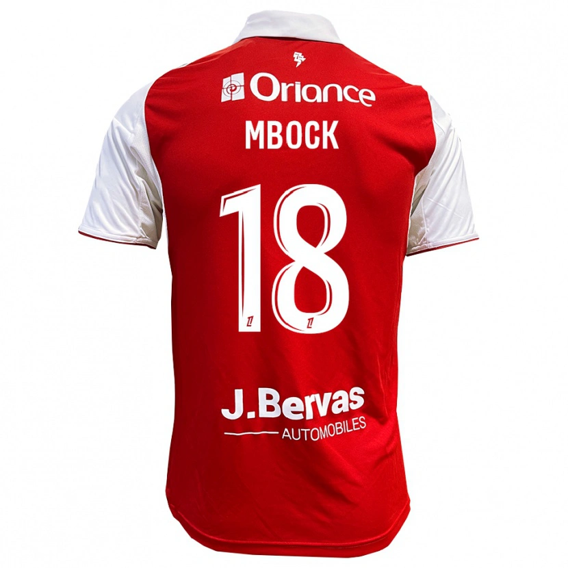 Danxen Dames Hianga'a Mbock #18 Rood Wit Thuisshirt Thuistenue 2025/26 T-Shirt