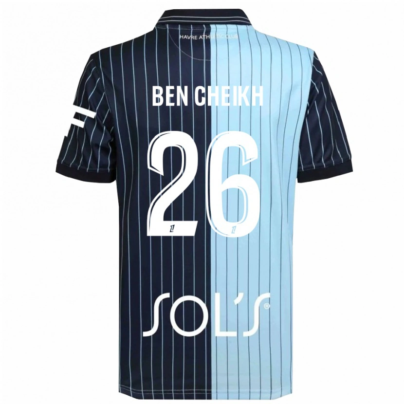 Danxen Dames Ayman Ben Cheikh #26 Marineblauw Hemelsblauw Thuisshirt Thuistenue 2025/26 T-Shirt