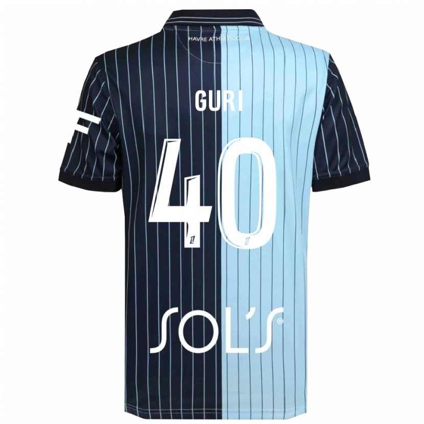 Danxen Dames Gabriel Guri #40 Marineblauw Hemelsblauw Thuisshirt Thuistenue 2025/26 T-Shirt