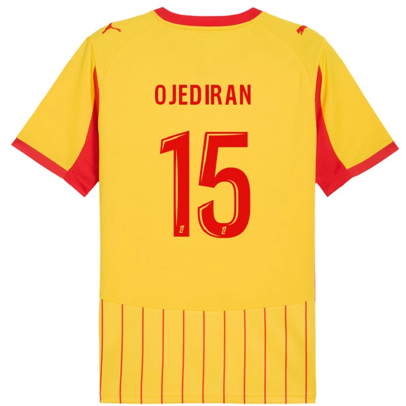 Danxen Dames Hamzat Ojediran #15 Geel Rood Thuisshirt Thuistenue 2025/26 T-Shirt