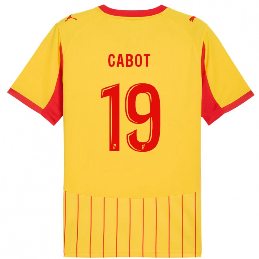 Danxen Dames Jimmy Cabot #19 Geel Rood Thuisshirt Thuistenue 2025/26 T-Shirt