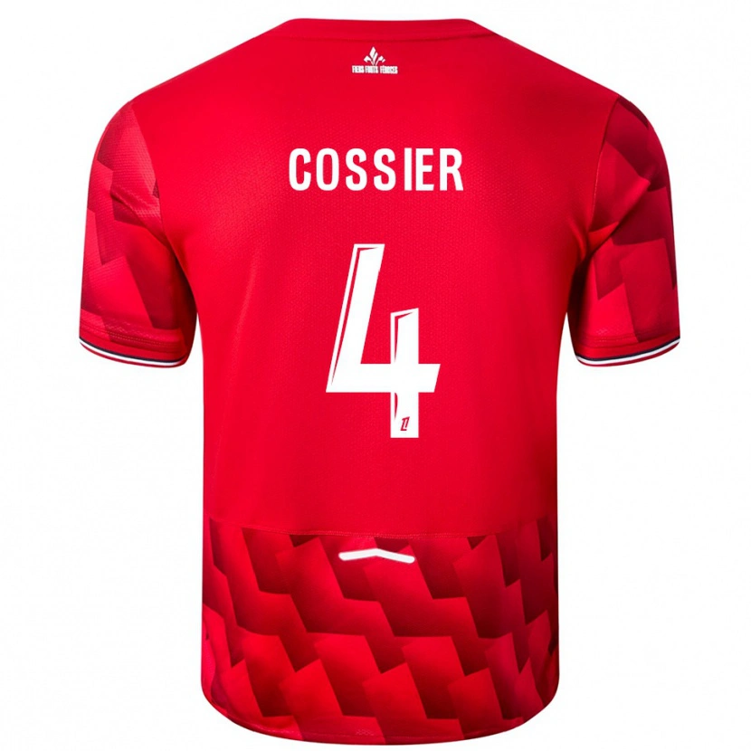 Danxen Dames Isaac Cossier #4 Rood Wit Thuisshirt Thuistenue 2025/26 T-Shirt