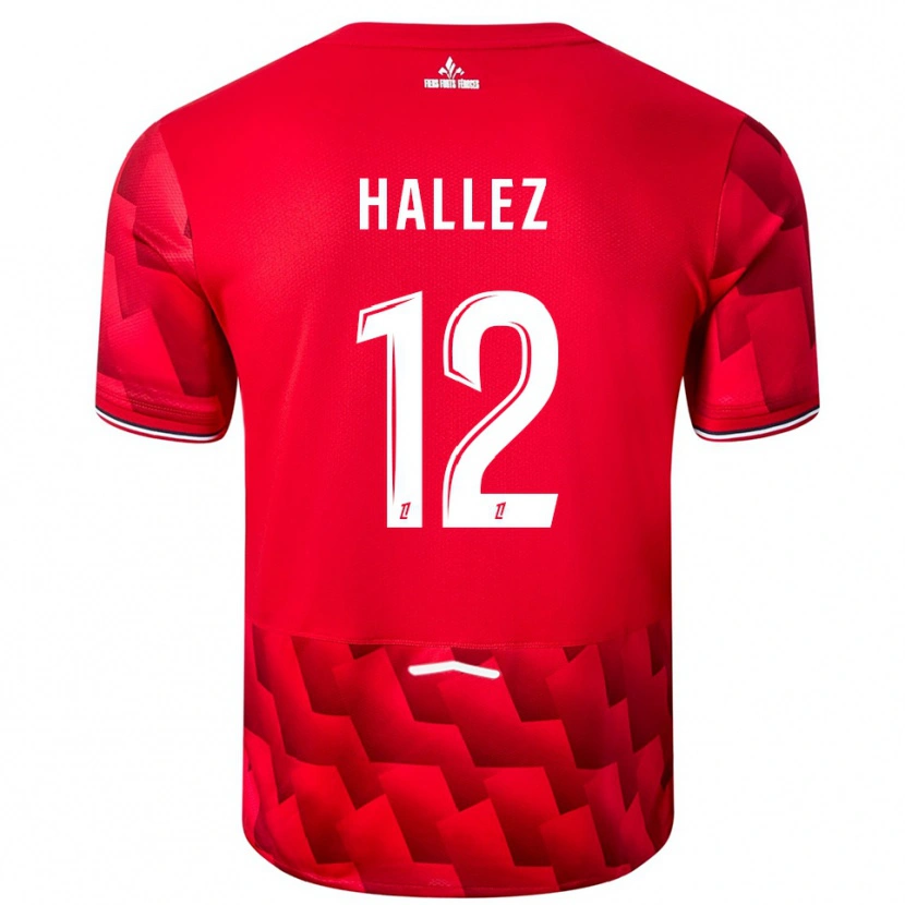 Danxen Dames Alexis Hallez #12 Rood Wit Thuisshirt Thuistenue 2025/26 T-Shirt