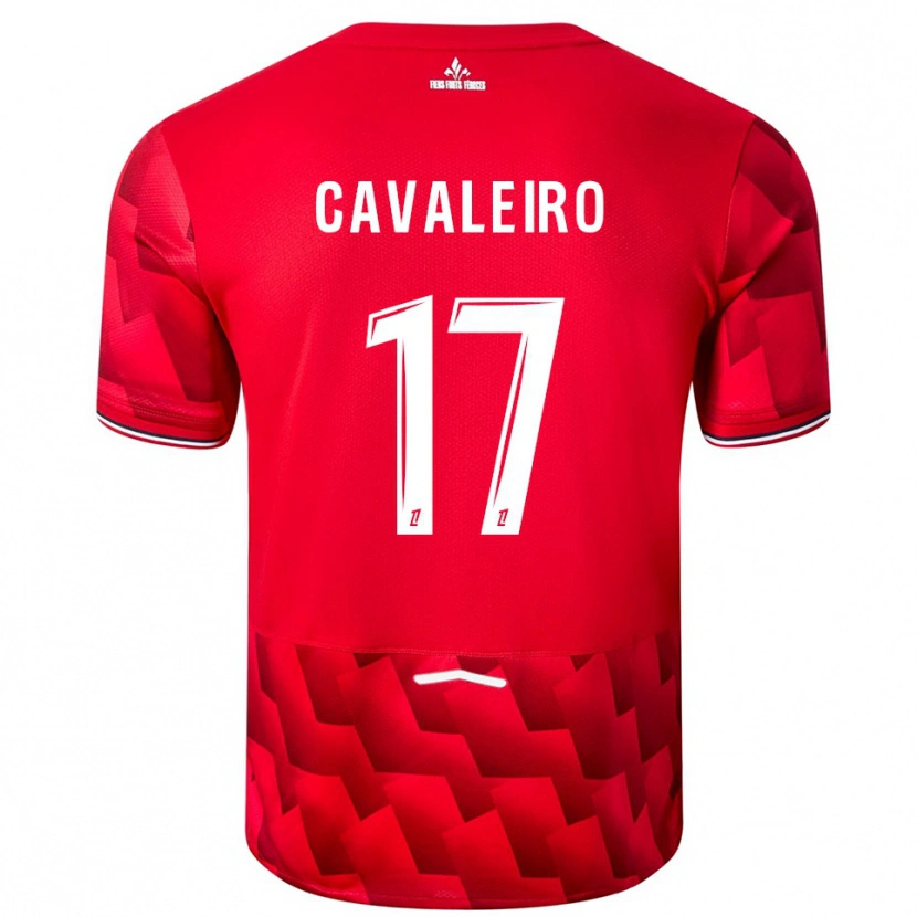 Danxen Dames Ivan Cavaleiro #17 Rood Wit Thuisshirt Thuistenue 2025/26 T-Shirt