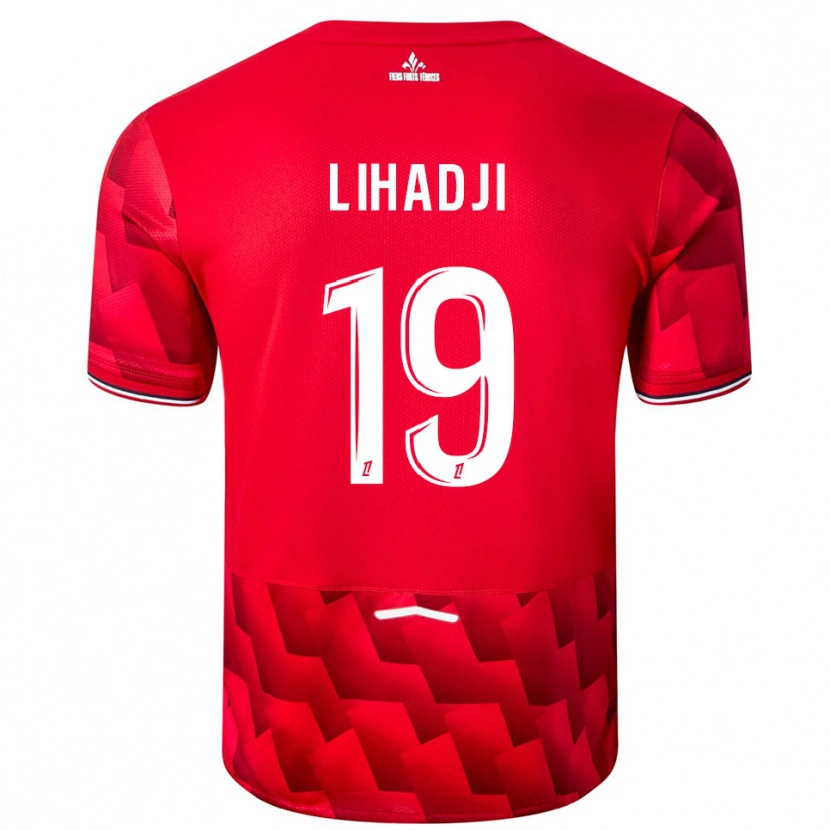 Danxen Dames Isaac Lihadji #19 Rood Wit Thuisshirt Thuistenue 2025/26 T-Shirt