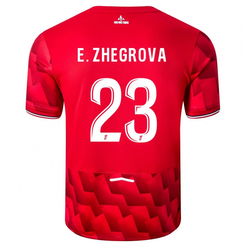 Danxen Dames Edon Zhegrova #23 Rood Wit Thuisshirt Thuistenue 2025/26 T-Shirt