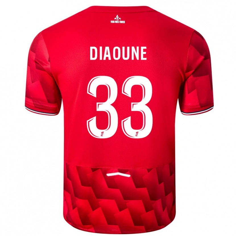 Danxen Dames Soriba Diaoune #33 Rood Wit Thuisshirt Thuistenue 2025/26 T-Shirt