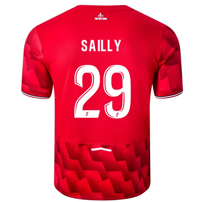 Danxen Dames Charlotte Sailly #29 Rood Wit Thuisshirt Thuistenue 2025/26 T-Shirt