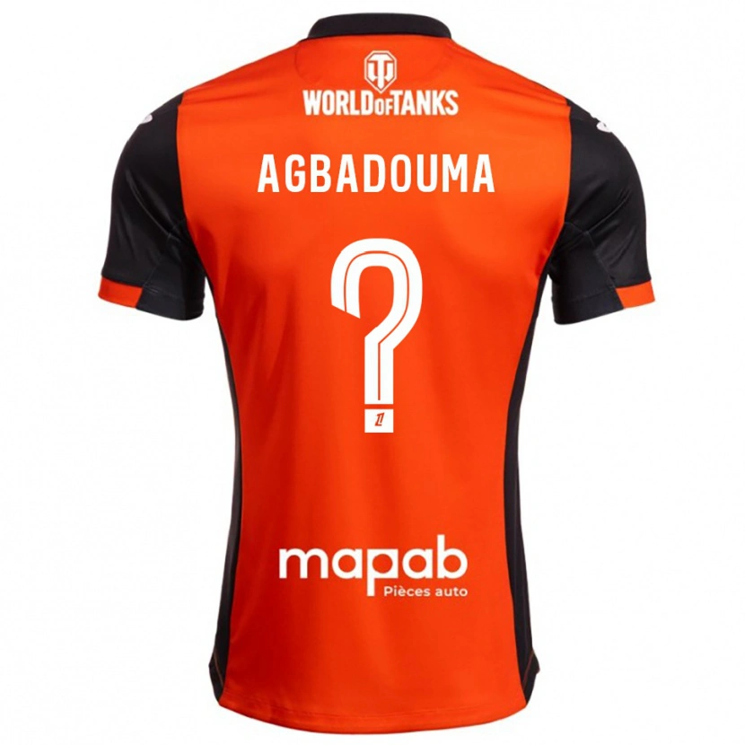 Danxen Dames Mathys Agbadouma #0 Zwart Oranje Thuisshirt Thuistenue 2025/26 T-Shirt