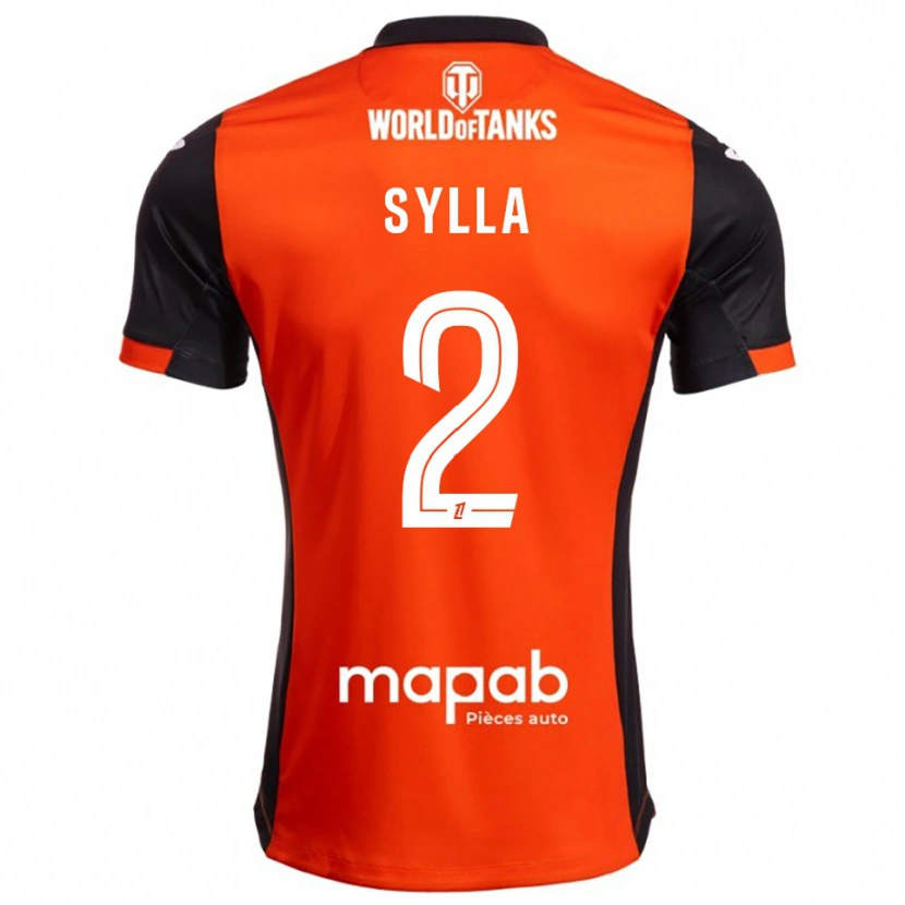 Danxen Dames Dembo Sylla #2 Zwart Oranje Thuisshirt Thuistenue 2025/26 T-Shirt