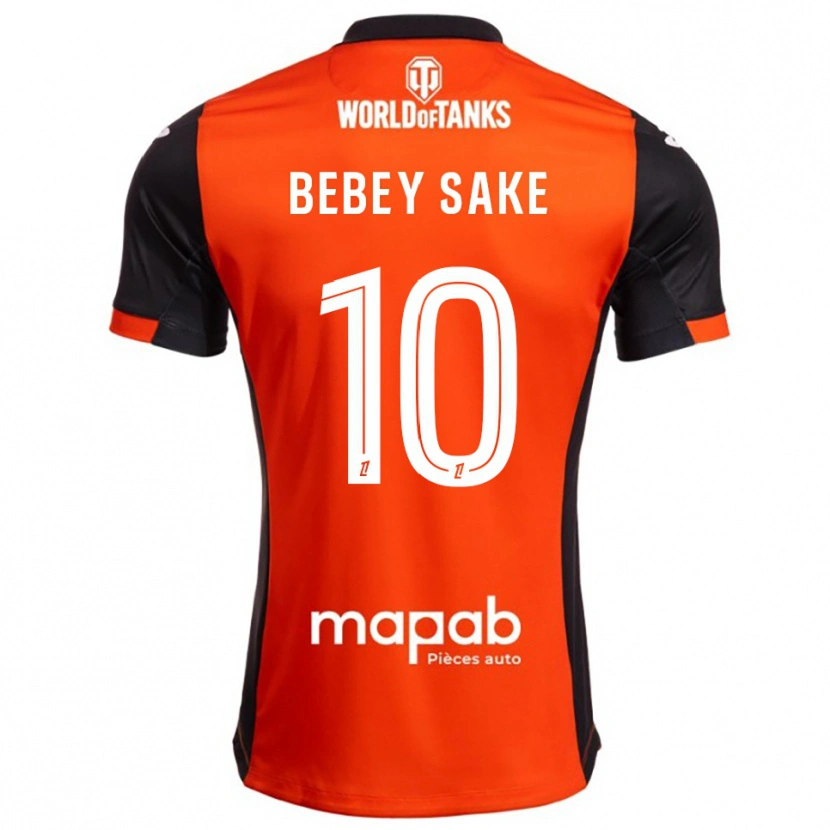 Danxen Dames Mattéo Bebey Sake #10 Zwart Oranje Thuisshirt Thuistenue 2025/26 T-Shirt
